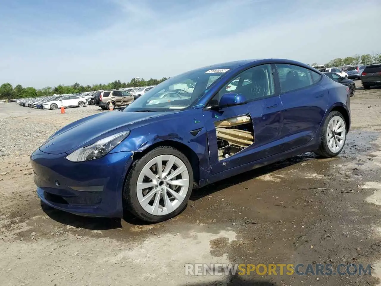 1 fotografías del automóvil dañado 5YJ3E1EAXNF370144 TESLA MODEL 3 2022