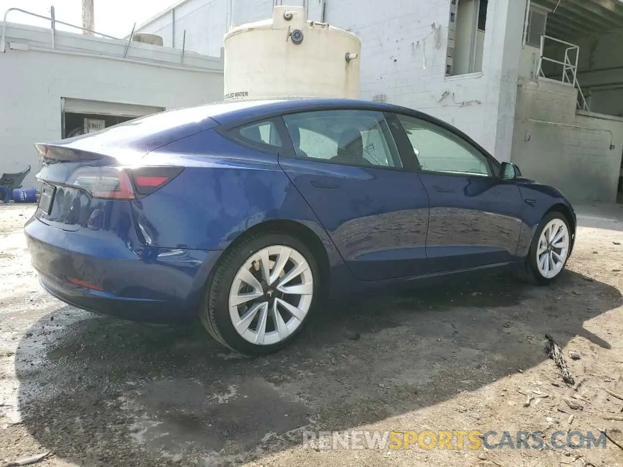 3 fotografías del automóvil dañado 5YJ3E1EAXNF370144 TESLA MODEL 3 2022