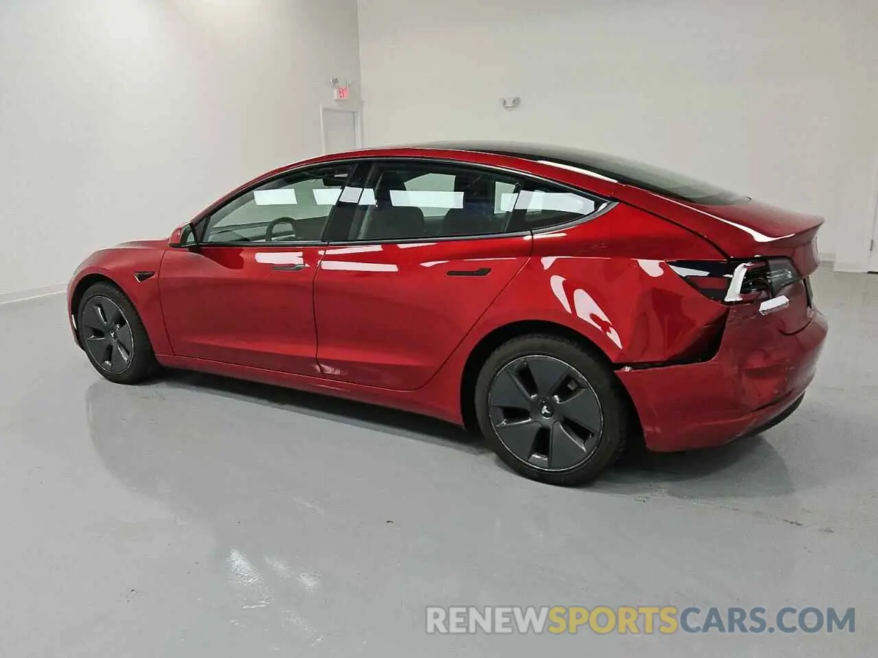 2 fotografías del automóvil dañado 5YJ3E1EAXNF370354 TESLA MODEL 3 2022