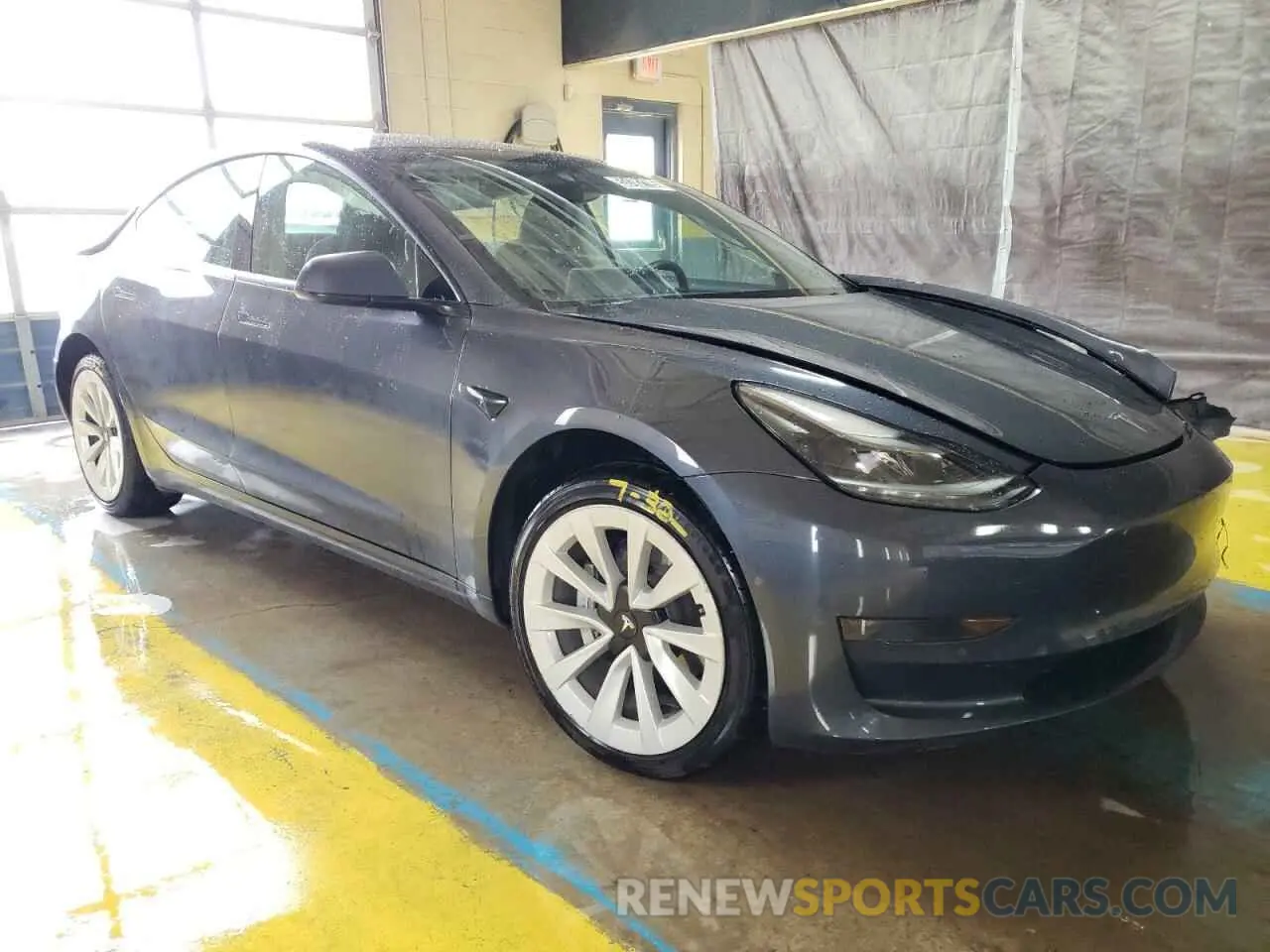 4 fotografías del automóvil dañado 5YJ3E1EAXNF370967 TESLA MODEL 3 2022