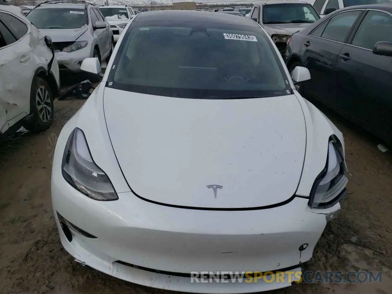 5 fotografías del automóvil dañado 5YJ3E1EAXNF371388 TESLA MODEL 3 2022