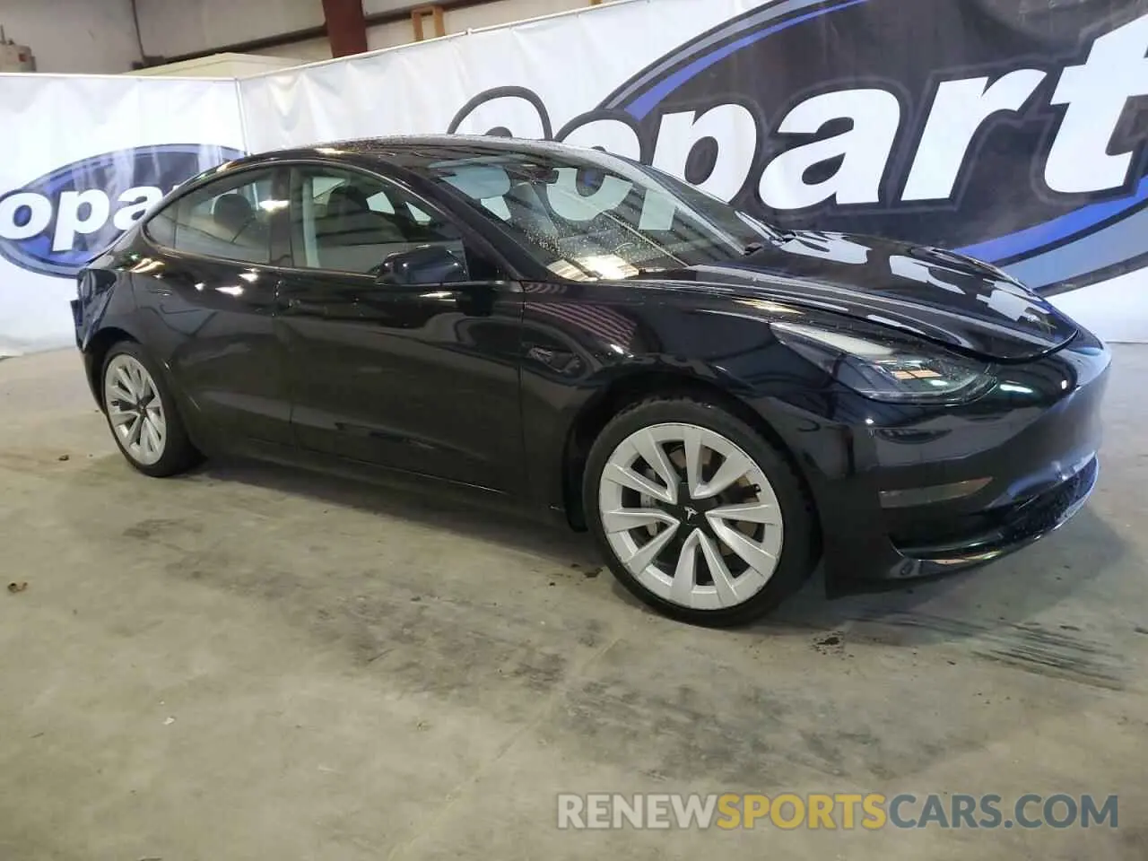 4 fotografías del automóvil dañado 5YJ3E1EAXNF371455 TESLA MODEL 3 2022