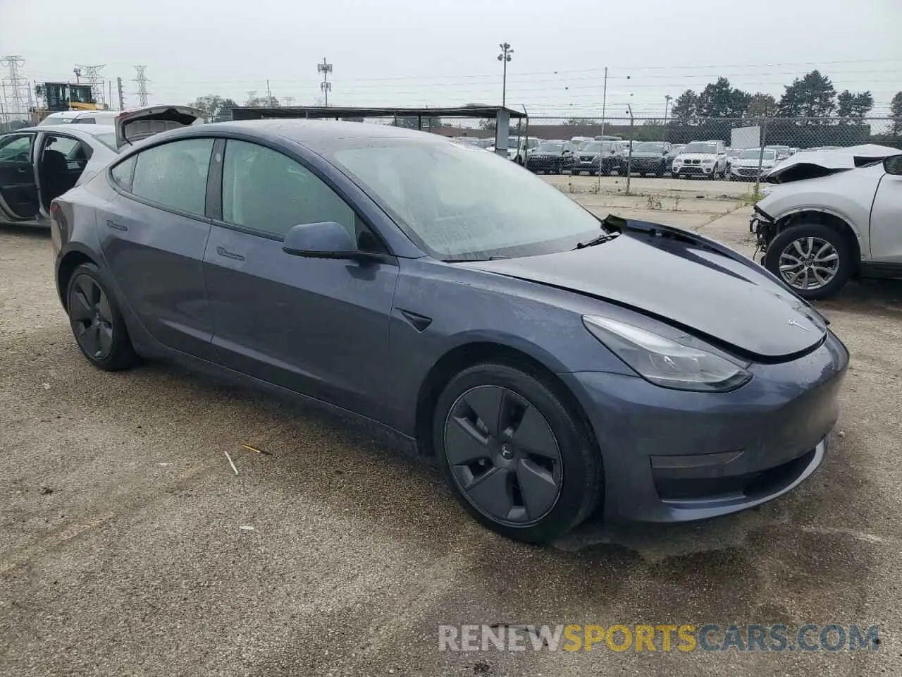 4 fotografías del automóvil dañado 5YJ3E1EAXNF371505 TESLA MODEL 3 2022