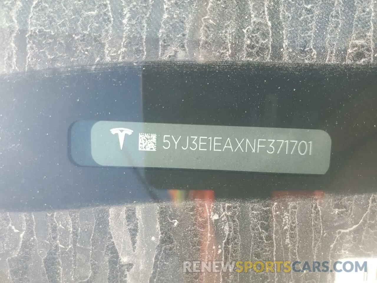 13 fotografías del automóvil dañado 5YJ3E1EAXNF371701 TESLA MODEL 3 2022