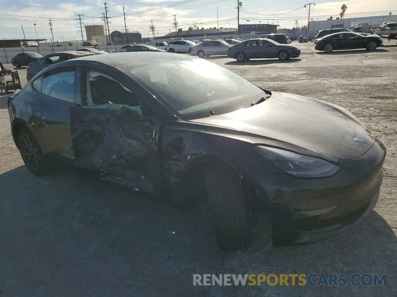 4 fotografías del automóvil dañado 5YJ3E1EAXNF374713 TESLA MODEL 3 2022