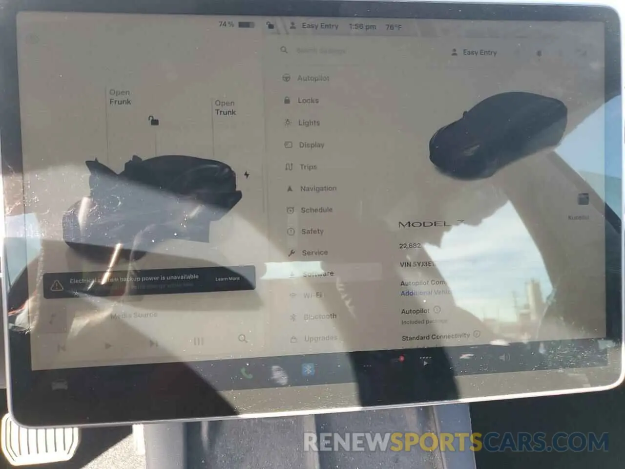 9 fotografías del automóvil dañado 5YJ3E1EAXNF374713 TESLA MODEL 3 2022