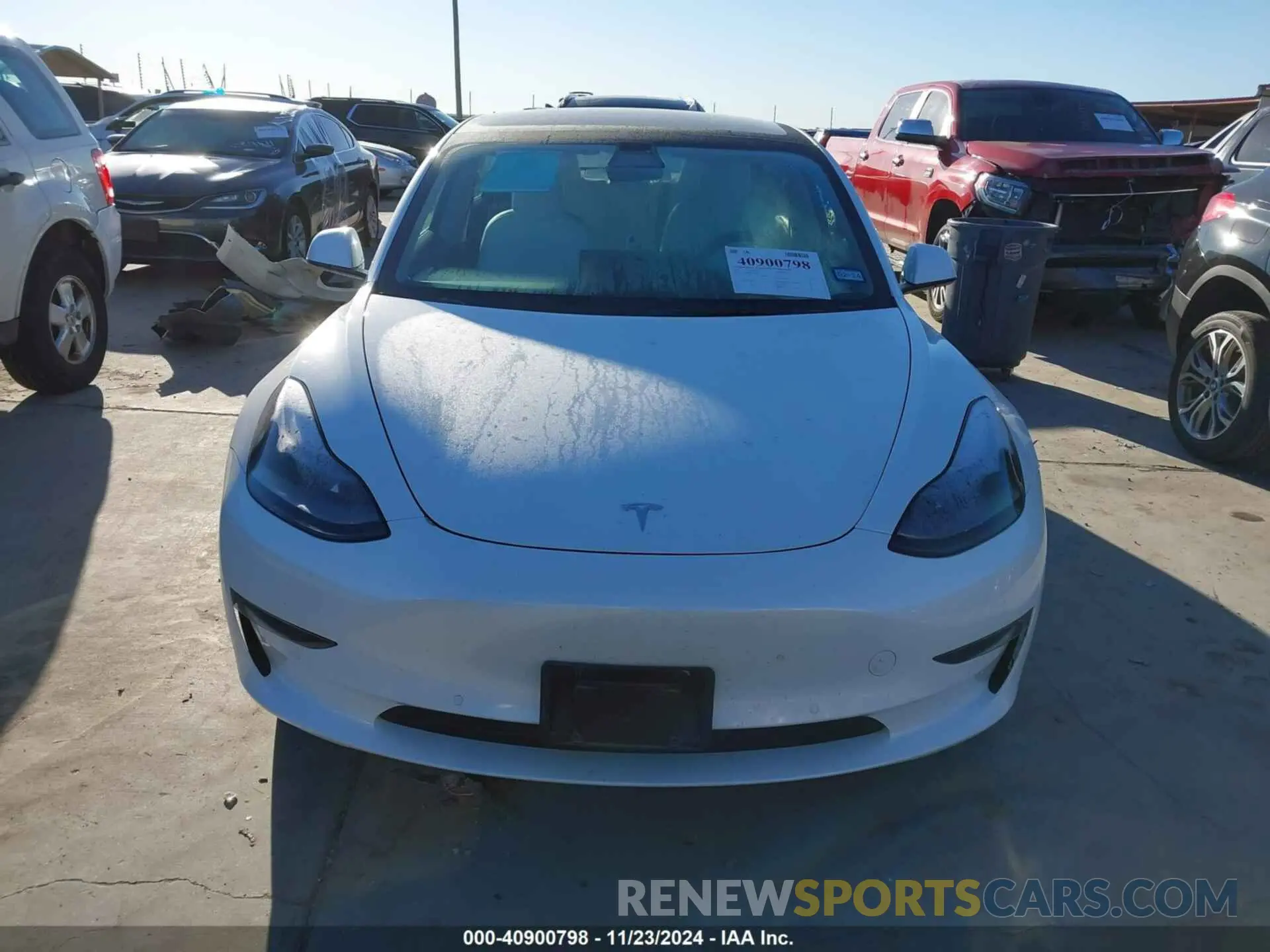 12 fotografías del automóvil dañado 5YJ3E1EB0NF114507 TESLA MODEL 3 2022