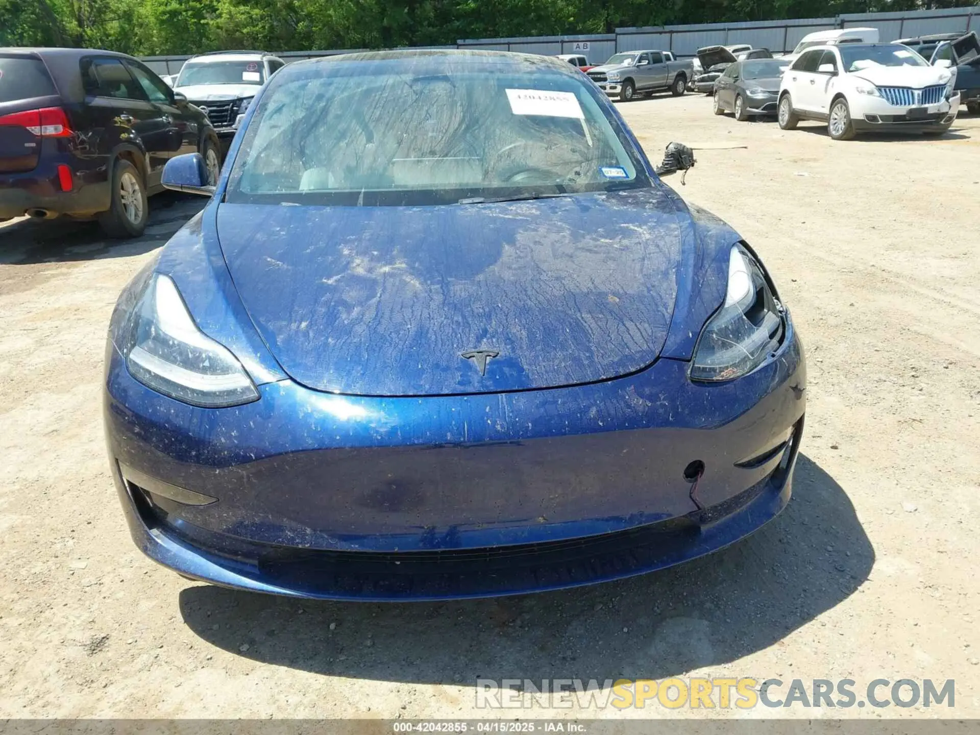 12 fotografías del automóvil dañado 5YJ3E1EB0NF115060 TESLA MODEL 3 2022