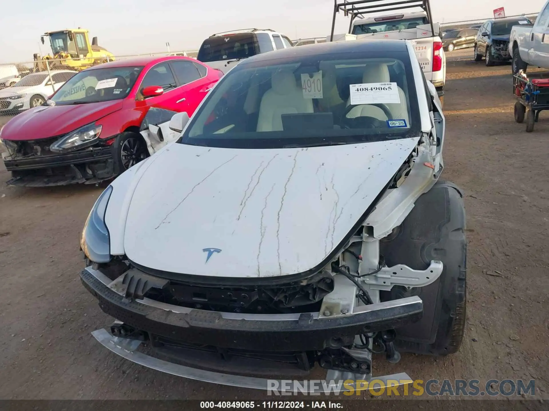 12 fotografías del automóvil dañado 5YJ3E1EB0NF115284 TESLA MODEL 3 2022