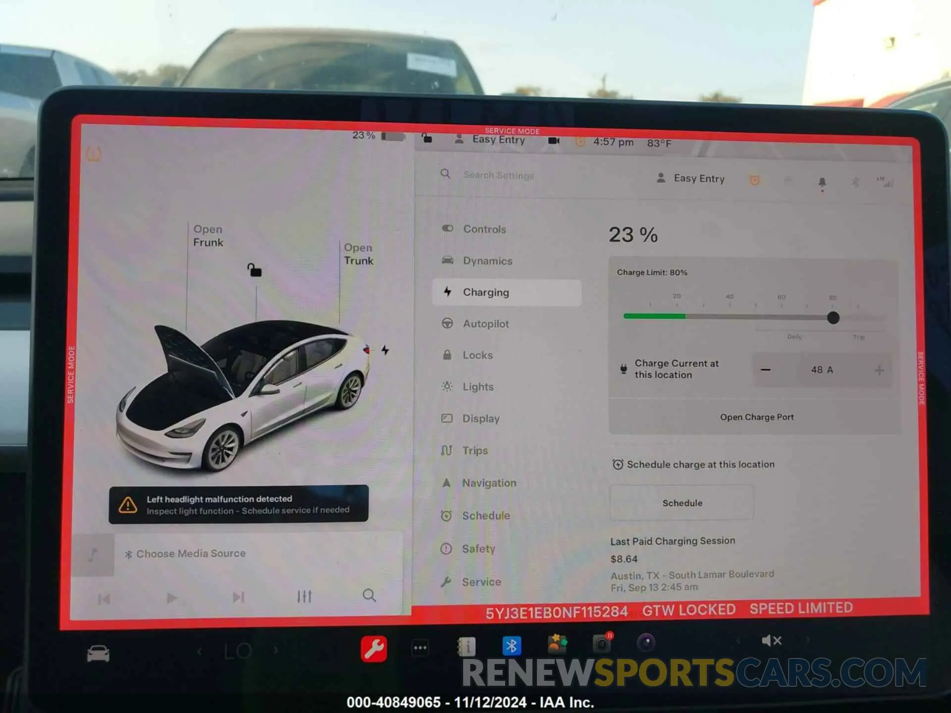 17 fotografías del automóvil dañado 5YJ3E1EB0NF115284 TESLA MODEL 3 2022