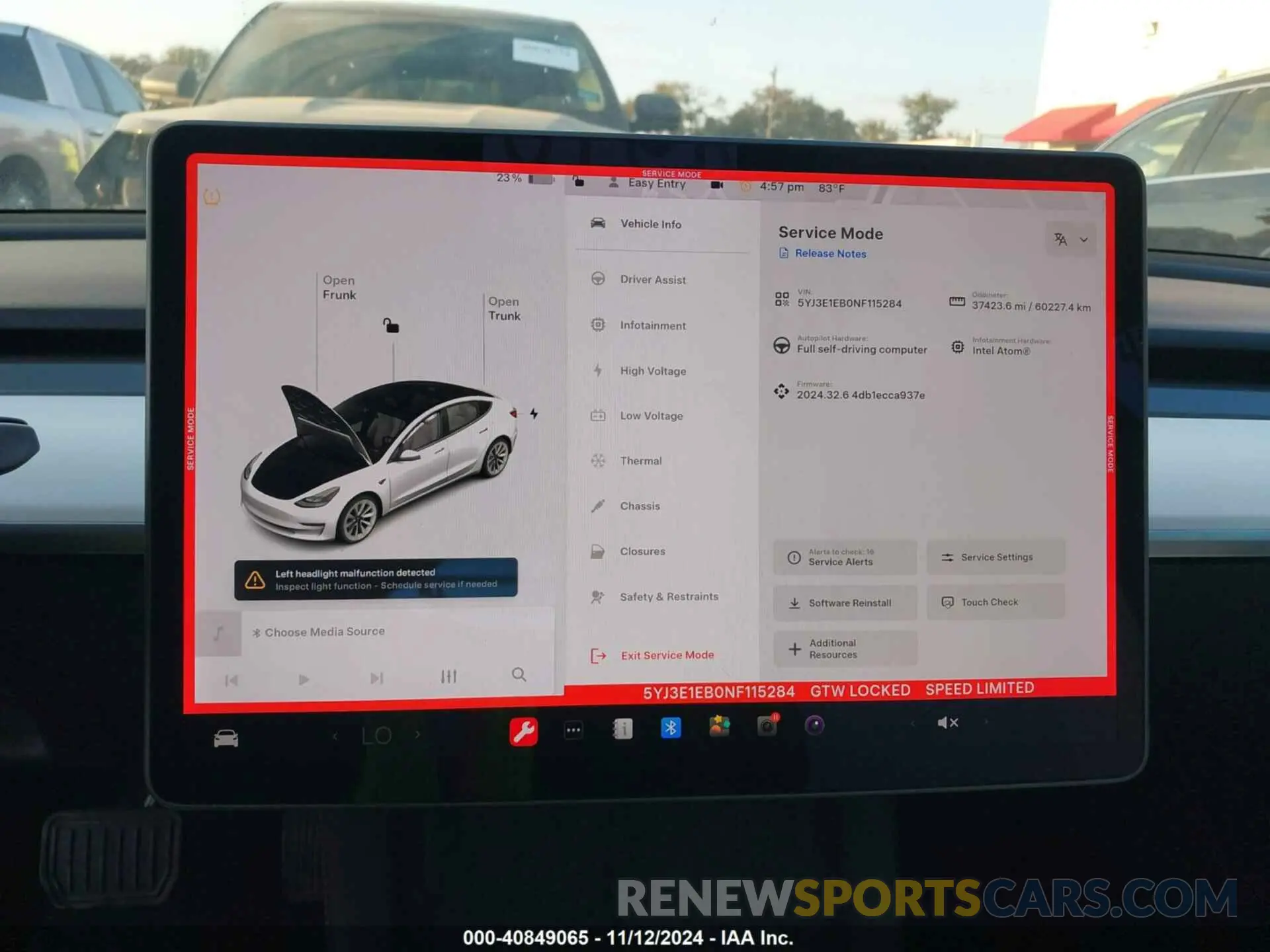 18 fotografías del automóvil dañado 5YJ3E1EB0NF115284 TESLA MODEL 3 2022