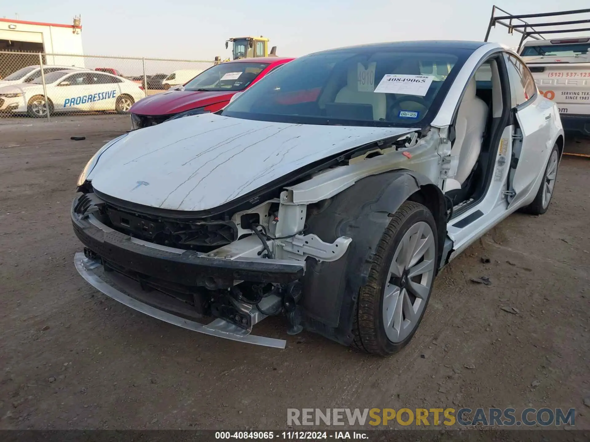 6 fotografías del automóvil dañado 5YJ3E1EB0NF115284 TESLA MODEL 3 2022