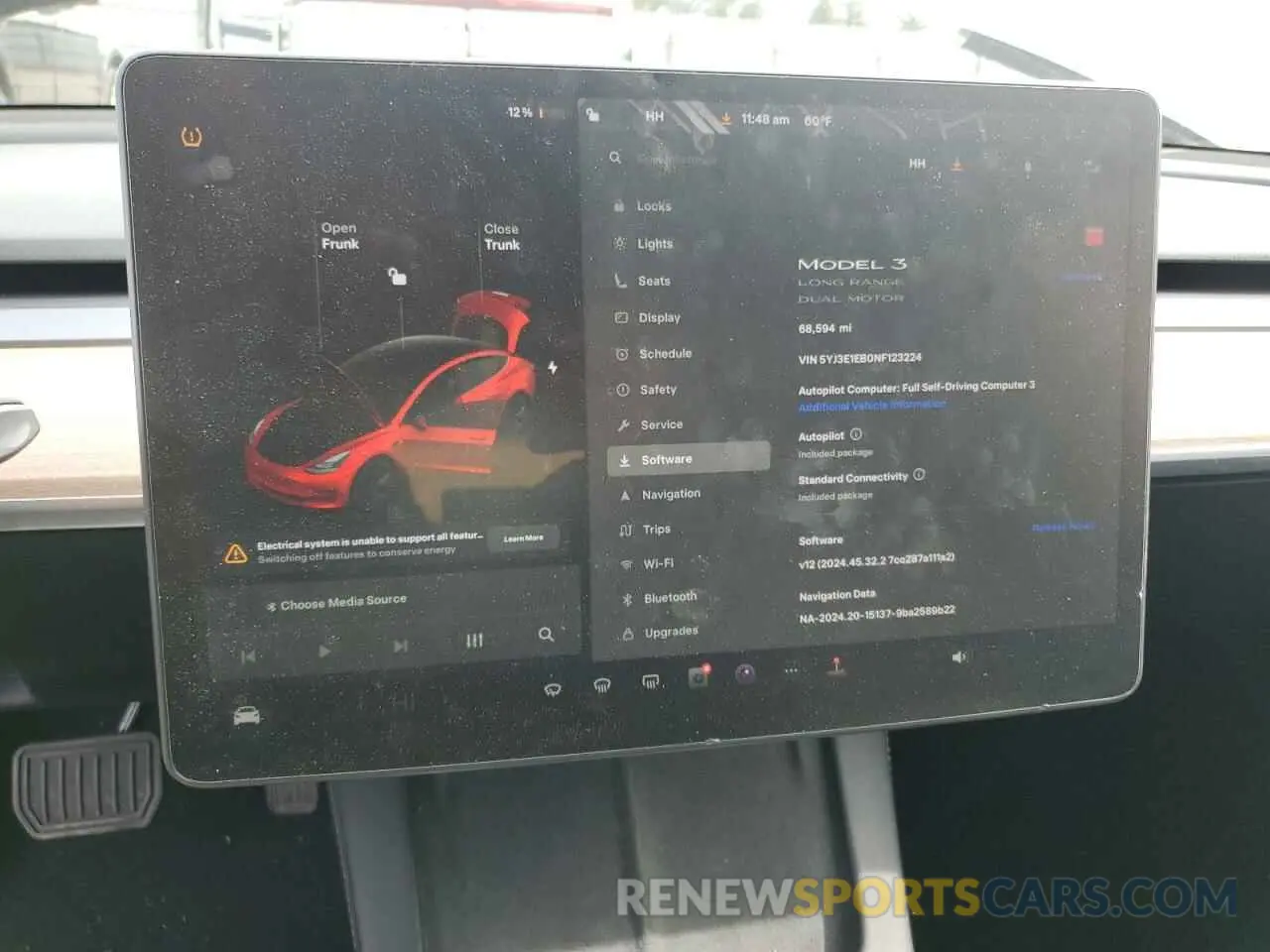 9 fotografías del automóvil dañado 5YJ3E1EB0NF123224 TESLA MODEL 3 2022