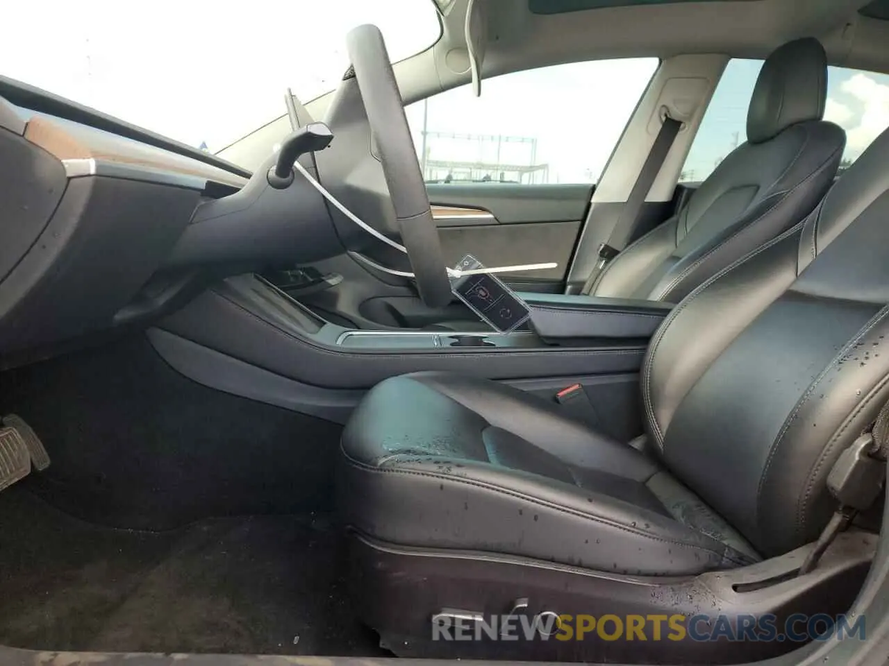 7 fotografías del automóvil dañado 5YJ3E1EB0NF134417 TESLA MODEL 3 2022