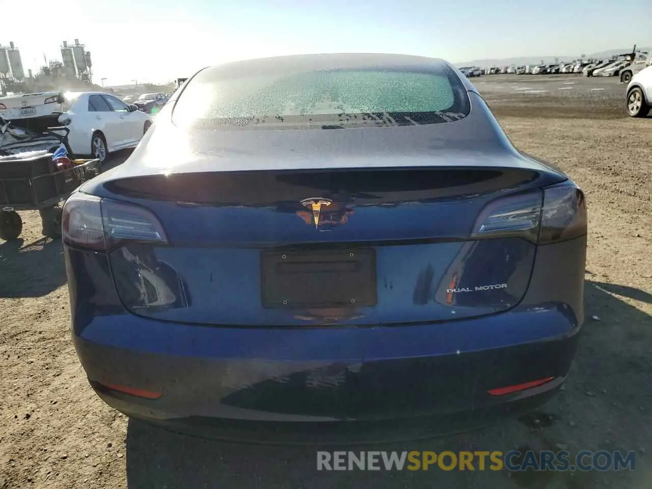 6 fotografías del automóvil dañado 5YJ3E1EB0NF142582 TESLA MODEL 3 2022