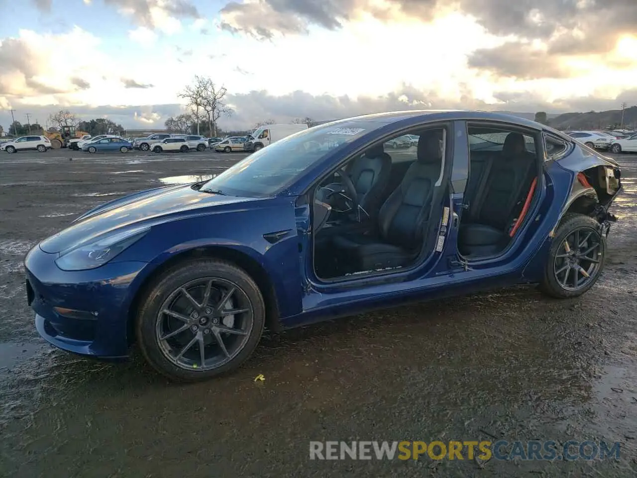 1 fotografías del automóvil dañado 5YJ3E1EB0NF147376 TESLA MODEL 3 2022