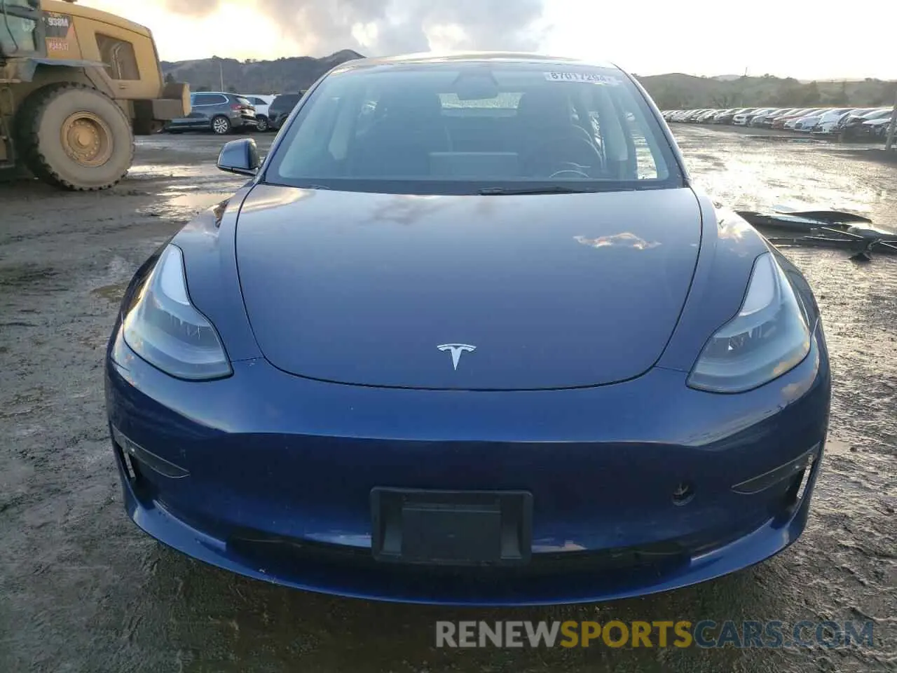 5 fotografías del automóvil dañado 5YJ3E1EB0NF147376 TESLA MODEL 3 2022