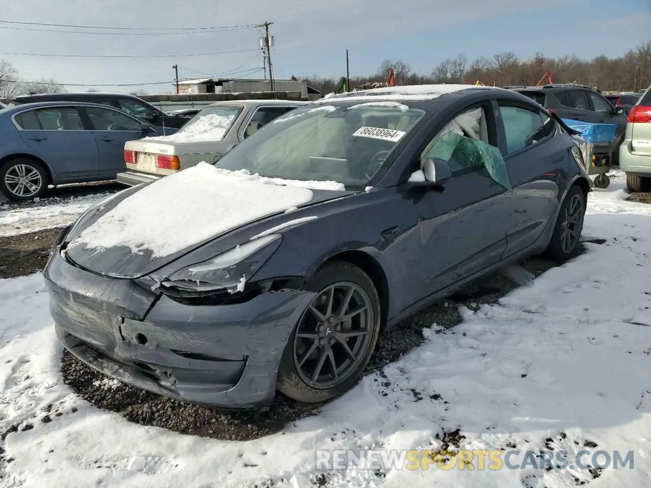 1 fotografías del automóvil dañado 5YJ3E1EB0NF161388 TESLA MODEL 3 2022