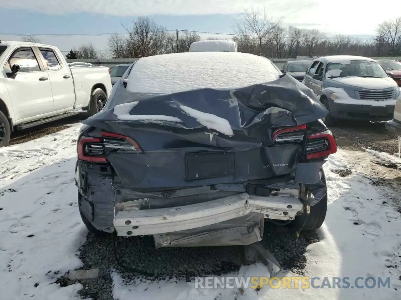 6 fotografías del automóvil dañado 5YJ3E1EB0NF161388 TESLA MODEL 3 2022