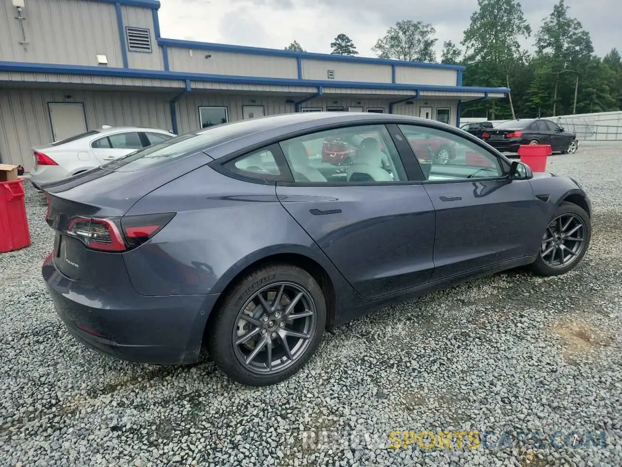 3 fotografías del automóvil dañado 5YJ3E1EB0NF163495 TESLA MODEL 3 2022