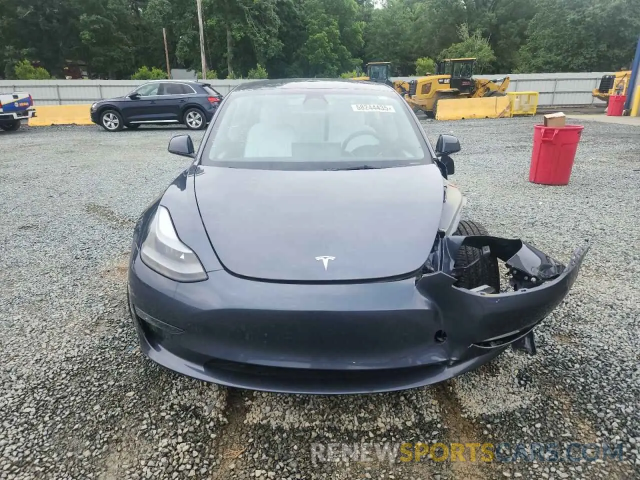5 fotografías del automóvil dañado 5YJ3E1EB0NF163495 TESLA MODEL 3 2022