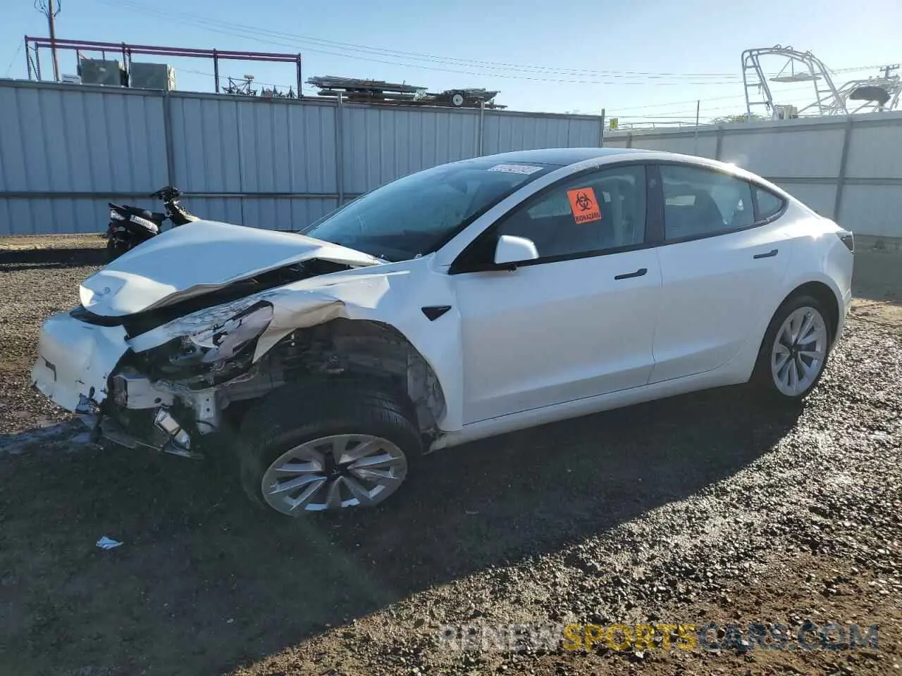 1 fotografías del automóvil dañado 5YJ3E1EB0NF178885 TESLA MODEL 3 2022