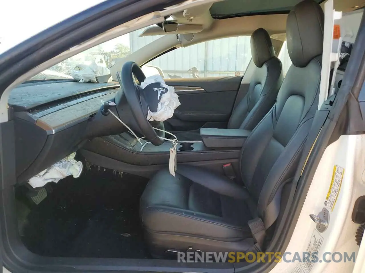 7 fotografías del automóvil dañado 5YJ3E1EB0NF178885 TESLA MODEL 3 2022