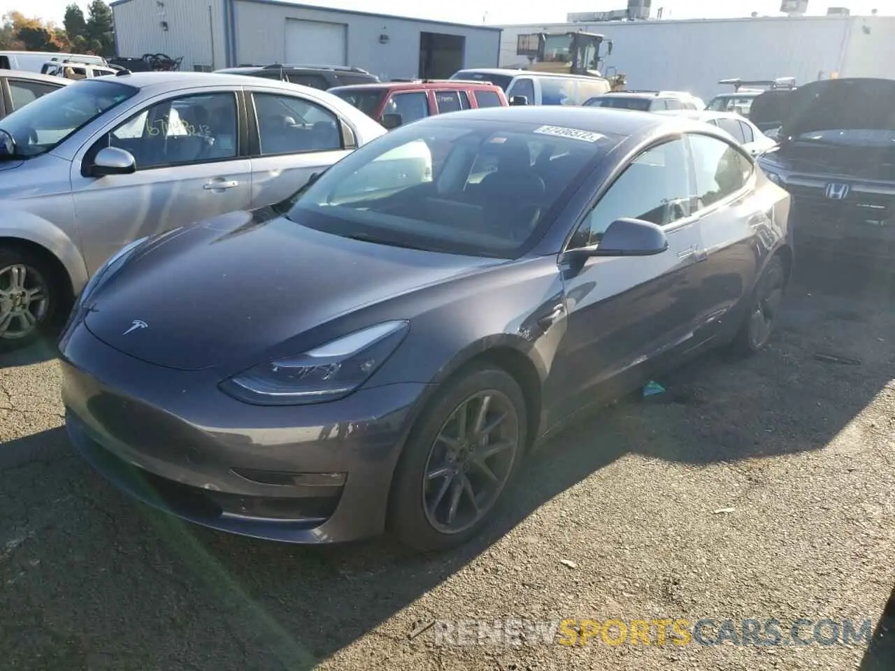 1 fotografías del automóvil dañado 5YJ3E1EB0NF211464 TESLA MODEL 3 2022