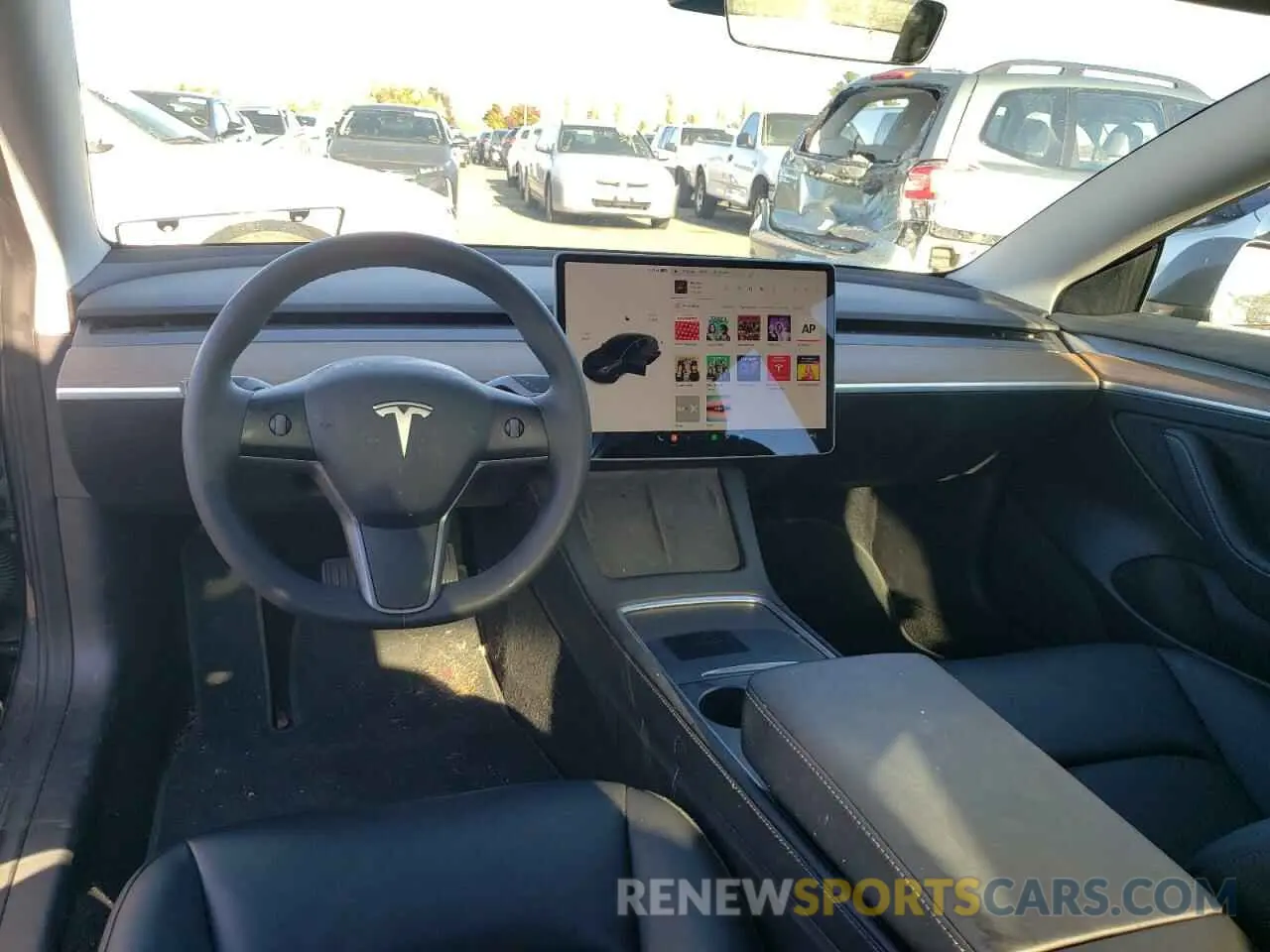 8 fotografías del automóvil dañado 5YJ3E1EB0NF211464 TESLA MODEL 3 2022