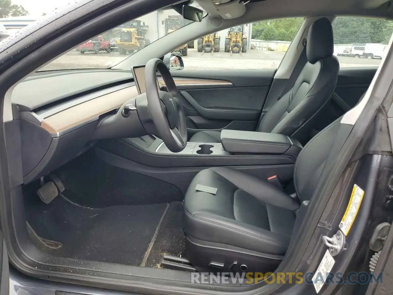 7 fotografías del automóvil dañado 5YJ3E1EB0NF232024 TESLA MODEL 3 2022