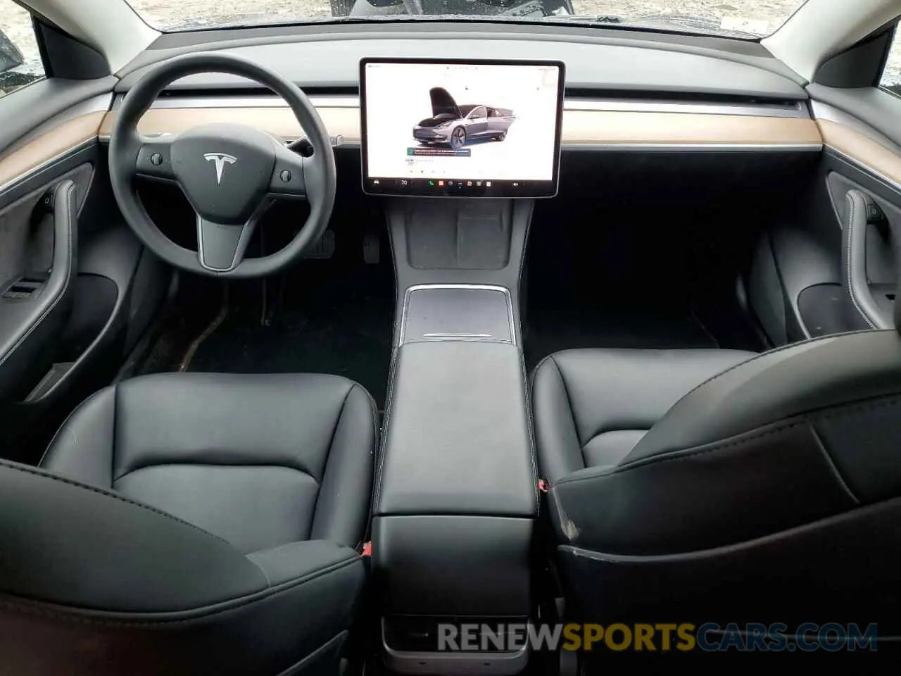 8 fotografías del automóvil dañado 5YJ3E1EB0NF232024 TESLA MODEL 3 2022