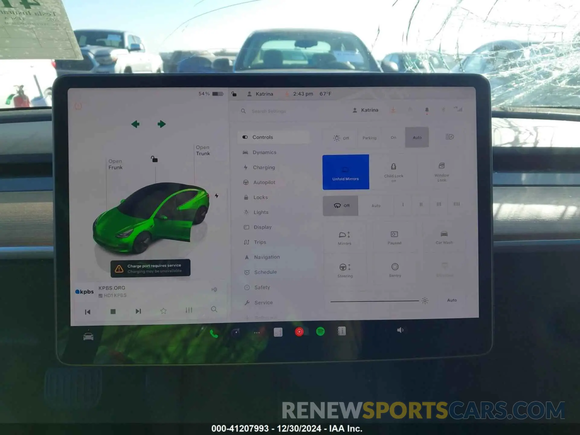 17 fotografías del automóvil dañado 5YJ3E1EB0NF240348 TESLA MODEL 3 2022