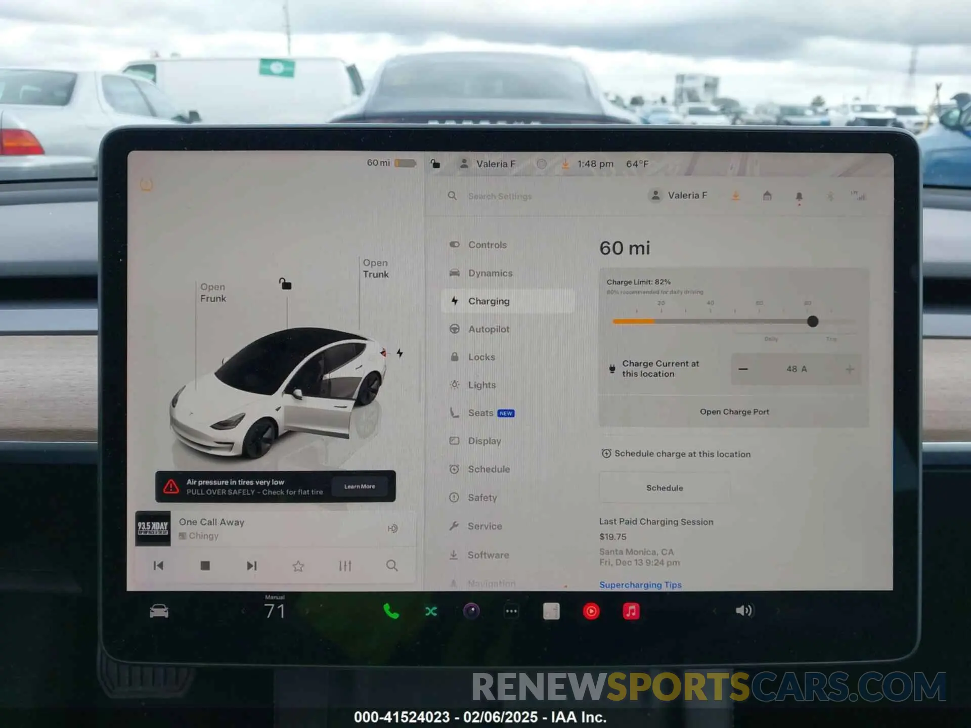 17 fotografías del automóvil dañado 5YJ3E1EB0NF259224 TESLA MODEL 3 2022