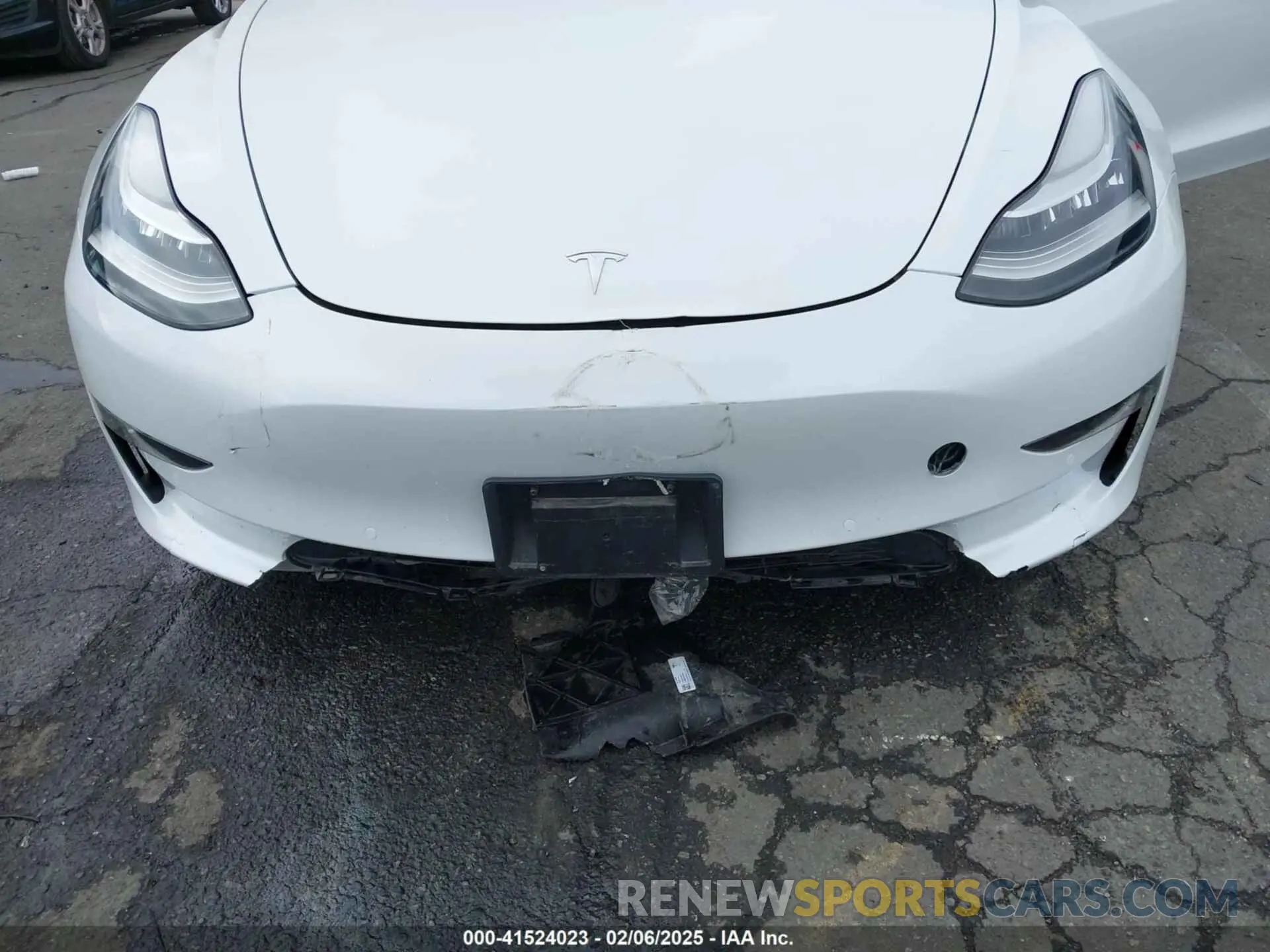 6 fotografías del automóvil dañado 5YJ3E1EB0NF259224 TESLA MODEL 3 2022