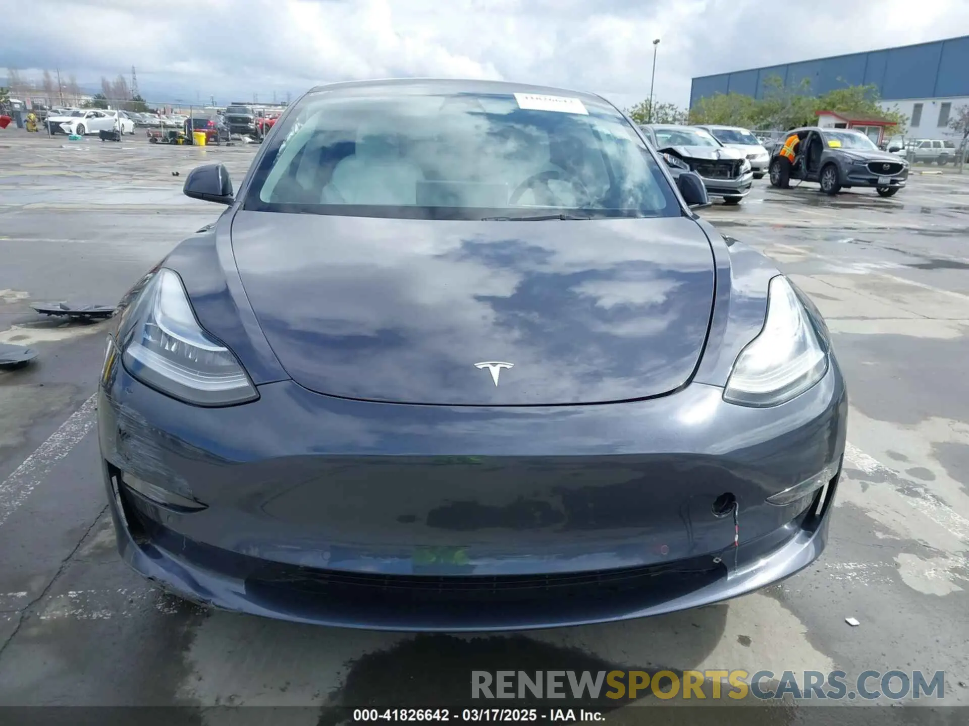 12 fotografías del automóvil dañado 5YJ3E1EB0NF259904 TESLA MODEL 3 2022