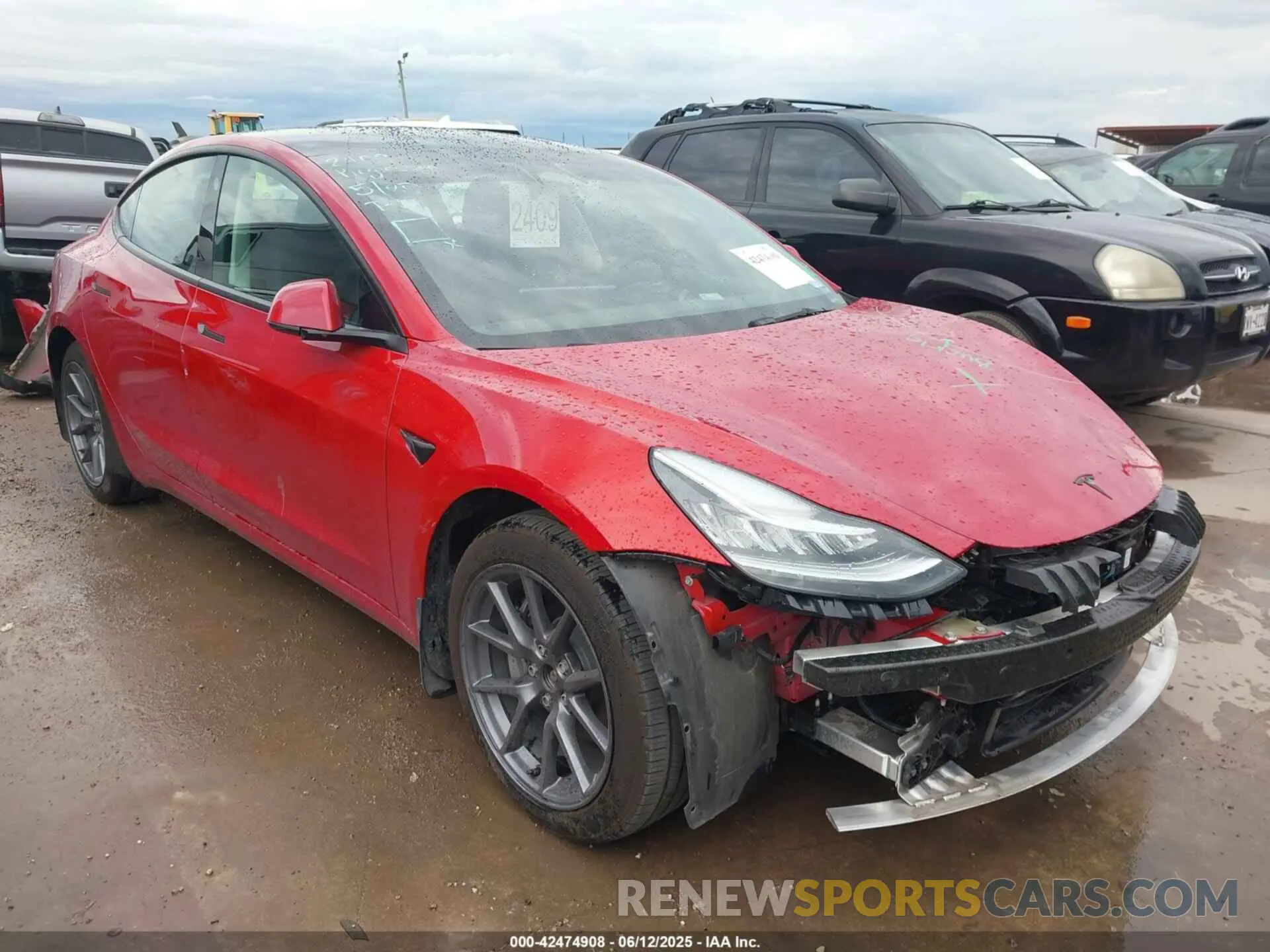 1 fotografías del automóvil dañado 5YJ3E1EB0NF260521 TESLA MODEL 3 2022