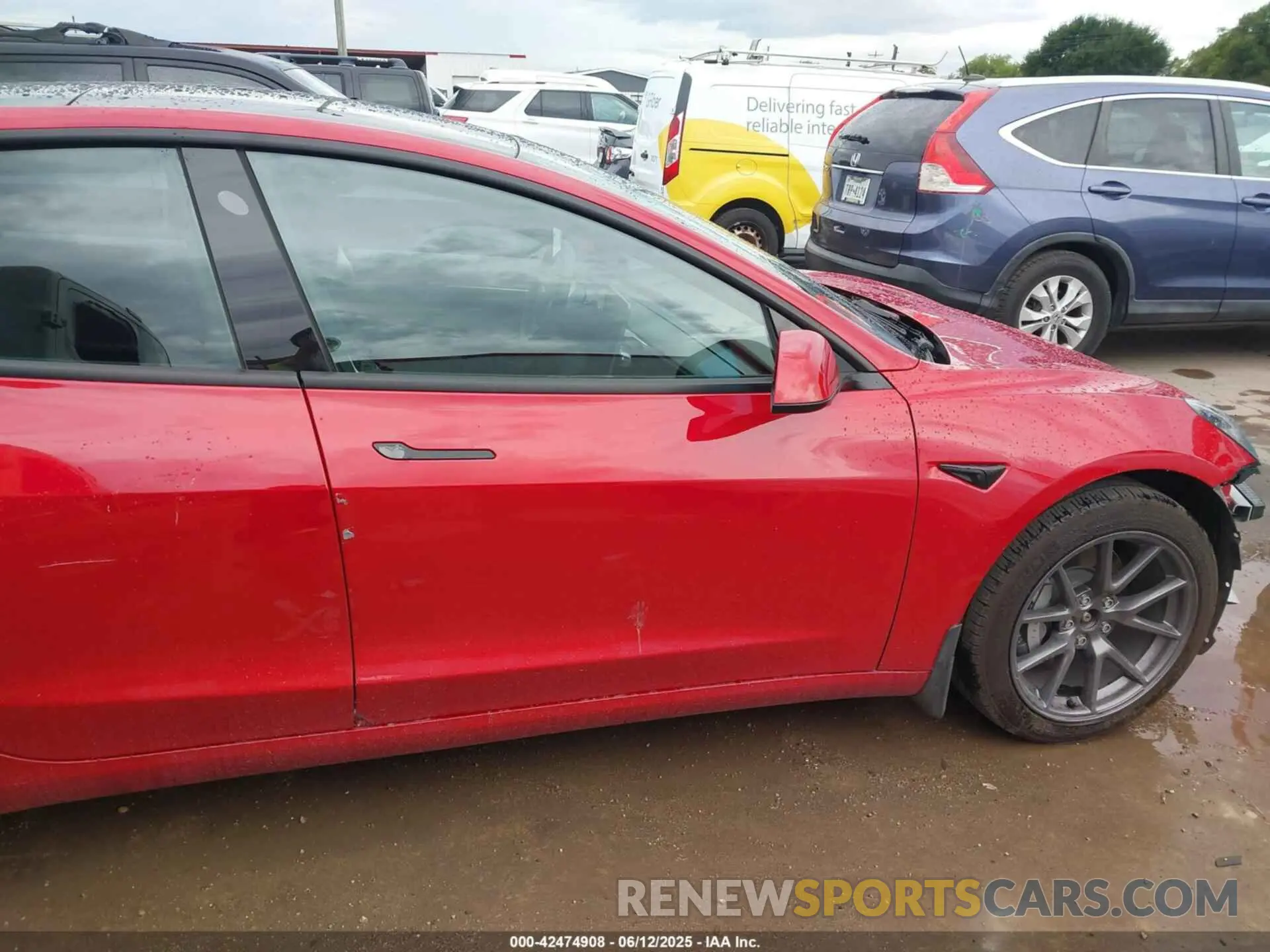 13 fotografías del automóvil dañado 5YJ3E1EB0NF260521 TESLA MODEL 3 2022