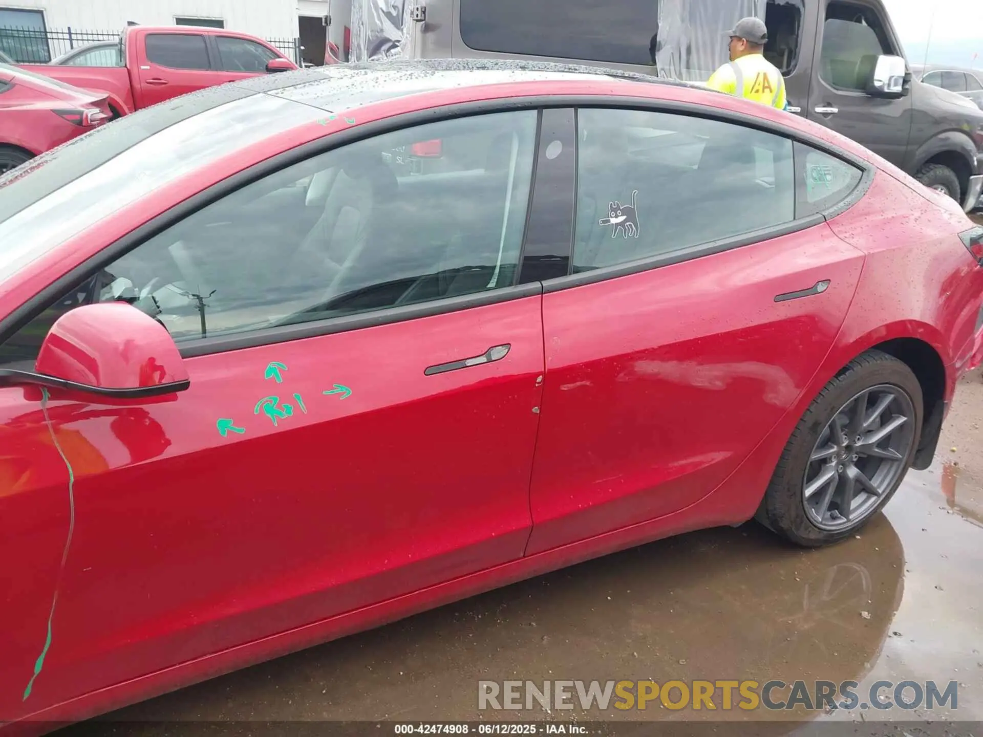14 fotografías del automóvil dañado 5YJ3E1EB0NF260521 TESLA MODEL 3 2022