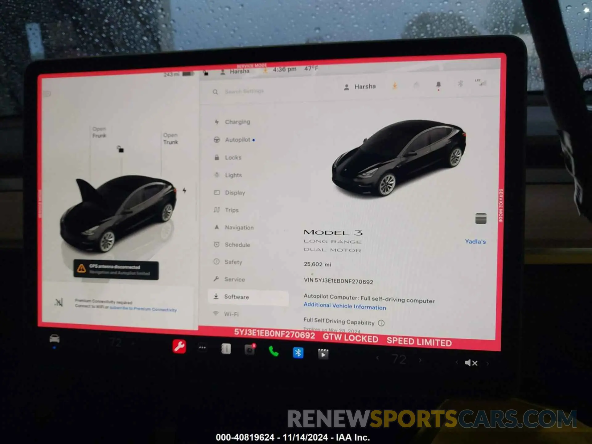 19 fotografías del automóvil dañado 5YJ3E1EB0NF270692 TESLA MODEL 3 2022