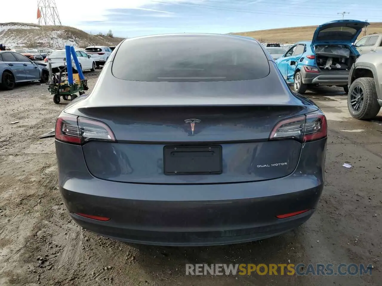 6 fotografías del automóvil dañado 5YJ3E1EB0NF274418 TESLA MODEL 3 2022