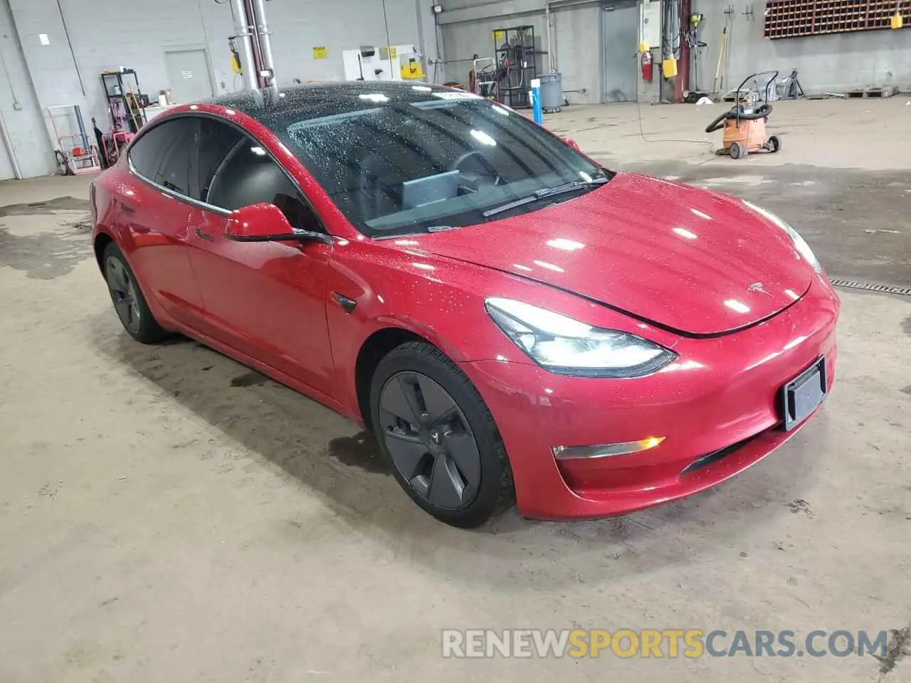 4 fotografías del automóvil dañado 5YJ3E1EB0NF290070 TESLA MODEL 3 2022