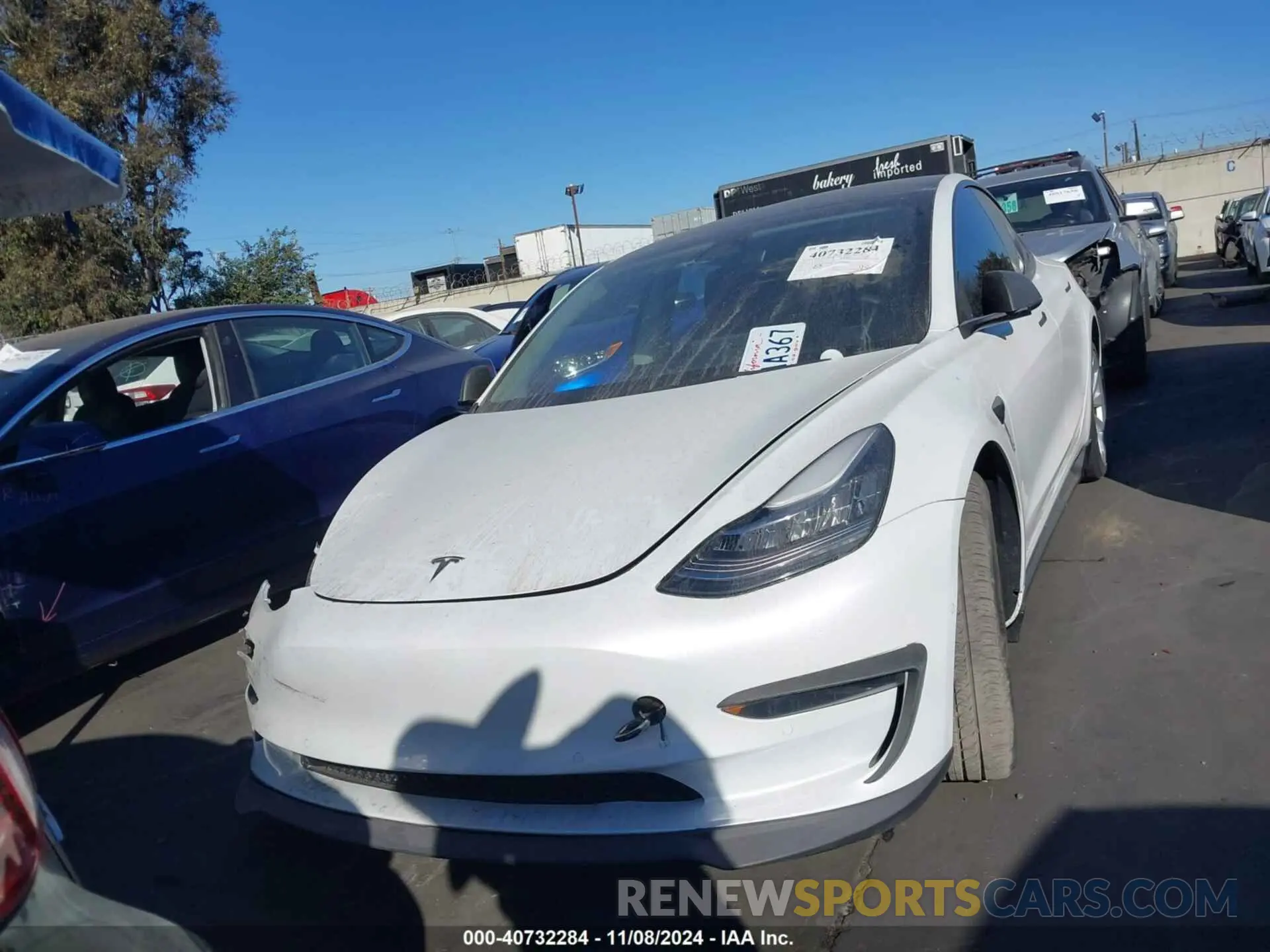 12 fotografías del automóvil dañado 5YJ3E1EB0NF293454 TESLA MODEL 3 2022