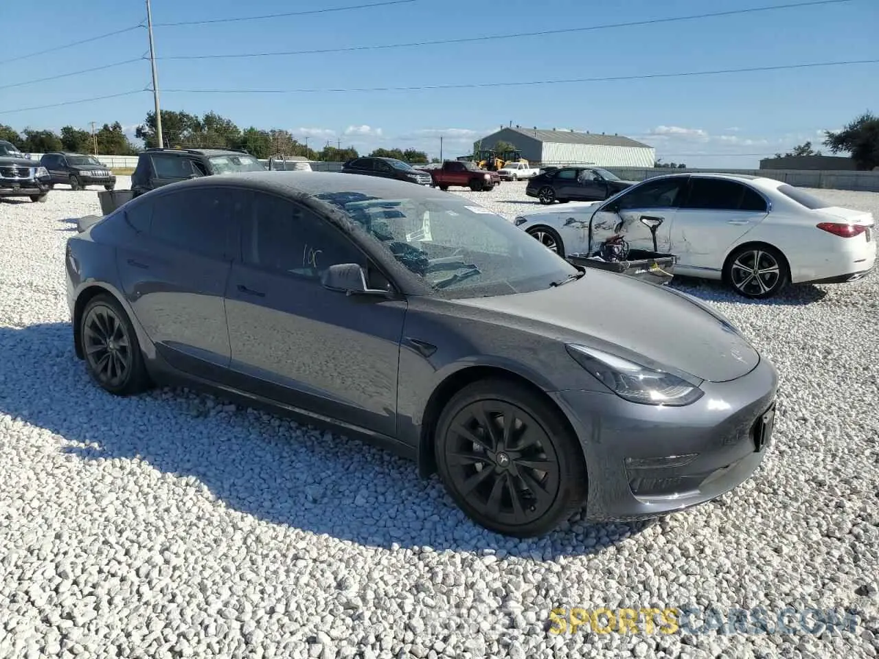 4 fotografías del automóvil dañado 5YJ3E1EB0NF300466 TESLA MODEL 3 2022