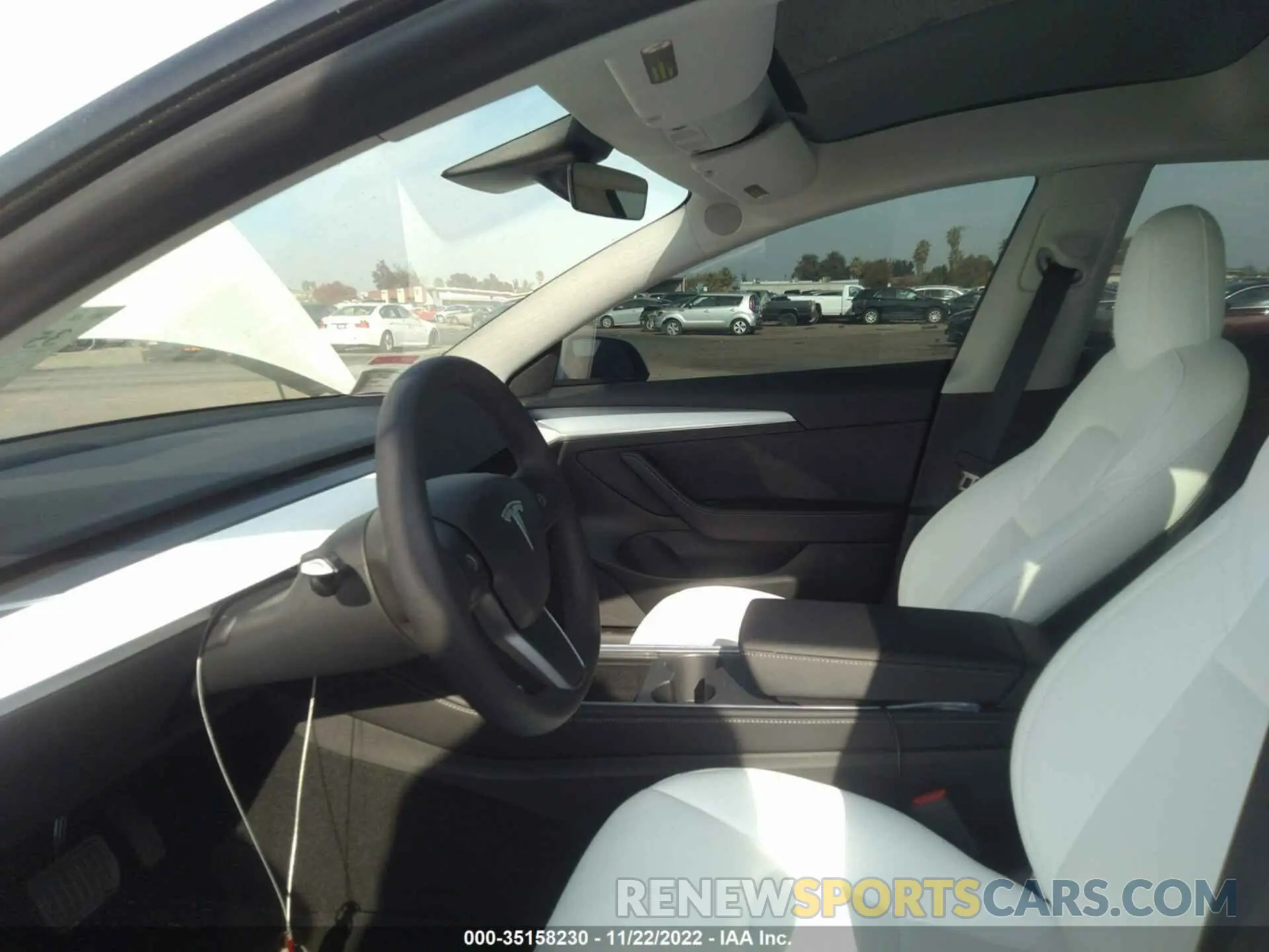 5 fotografías del automóvil dañado 5YJ3E1EB0NF316148 TESLA MODEL 3 2022