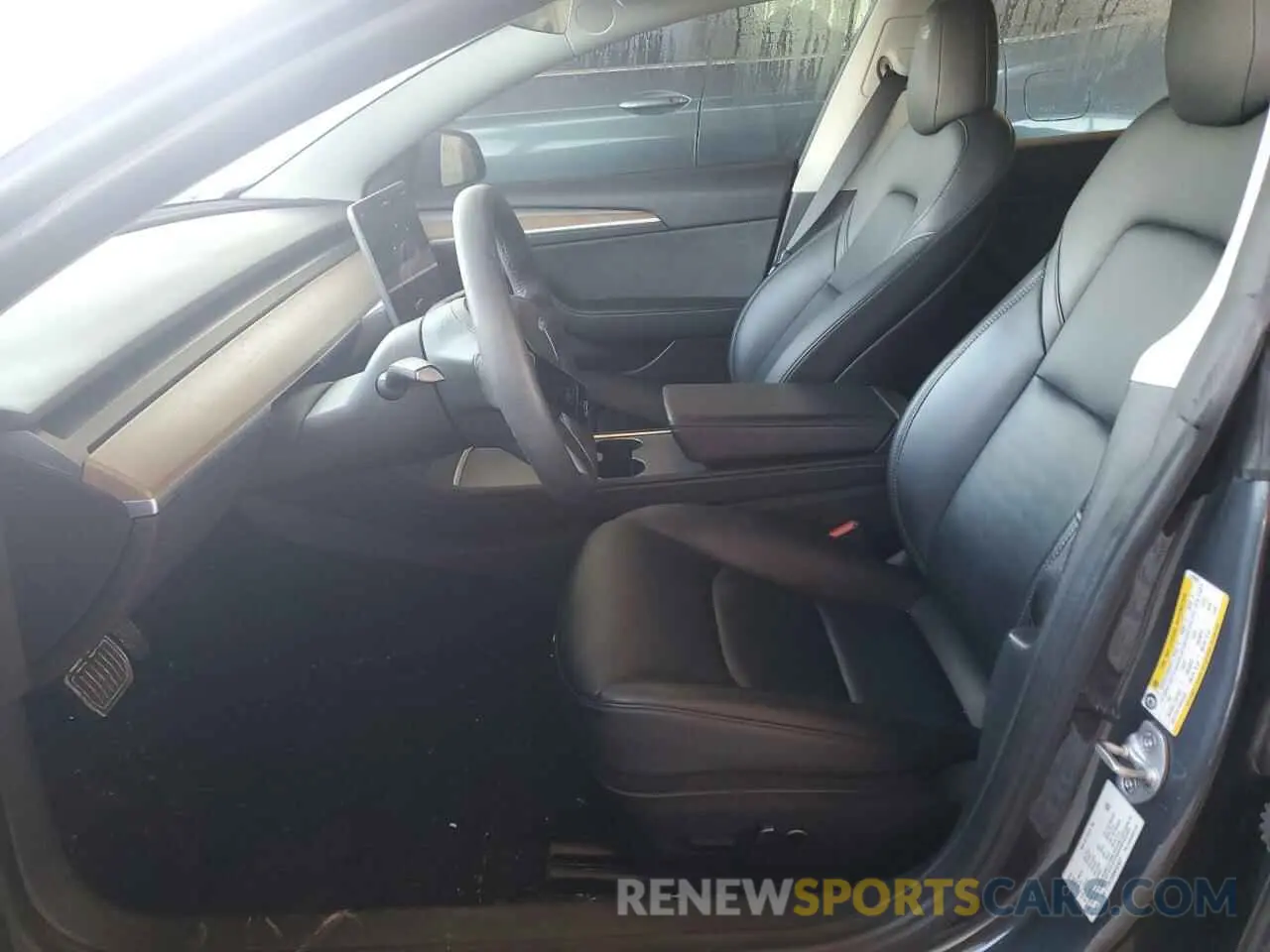 7 fotografías del automóvil dañado 5YJ3E1EB0NF323827 TESLA MODEL 3 2022