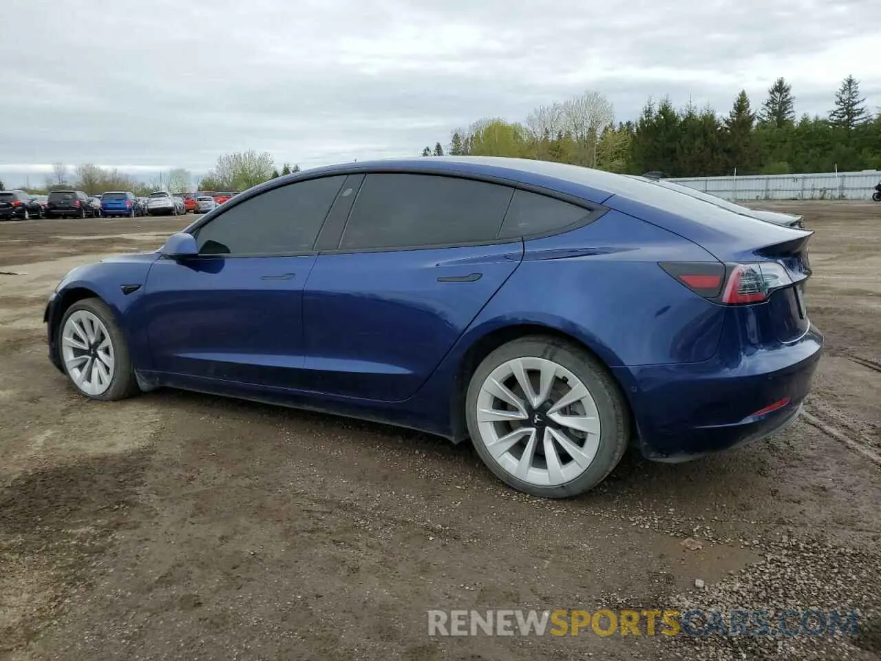 2 fotografías del automóvil dañado 5YJ3E1EB0NF326324 TESLA MODEL 3 2022