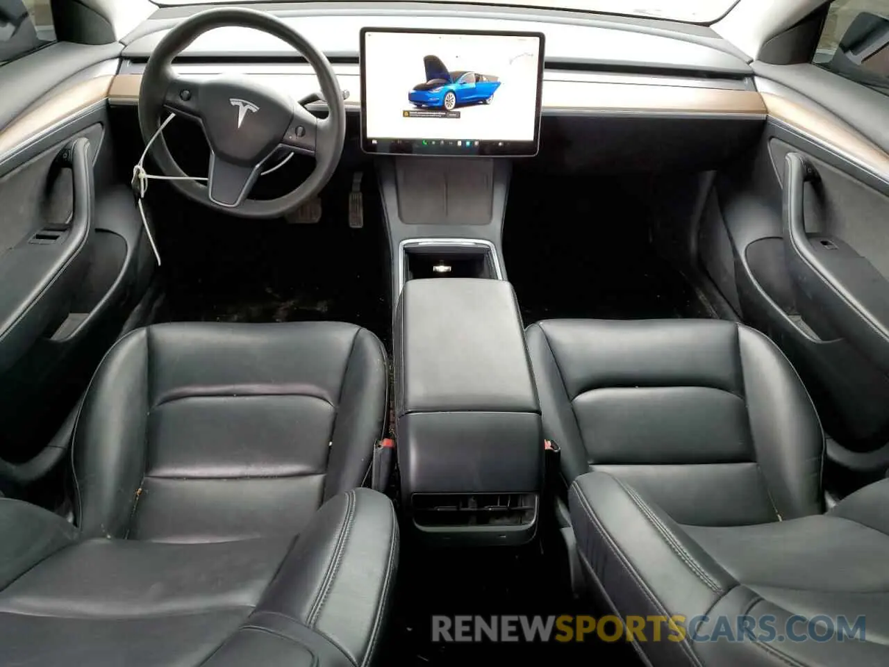 8 fotografías del automóvil dañado 5YJ3E1EB0NF326324 TESLA MODEL 3 2022
