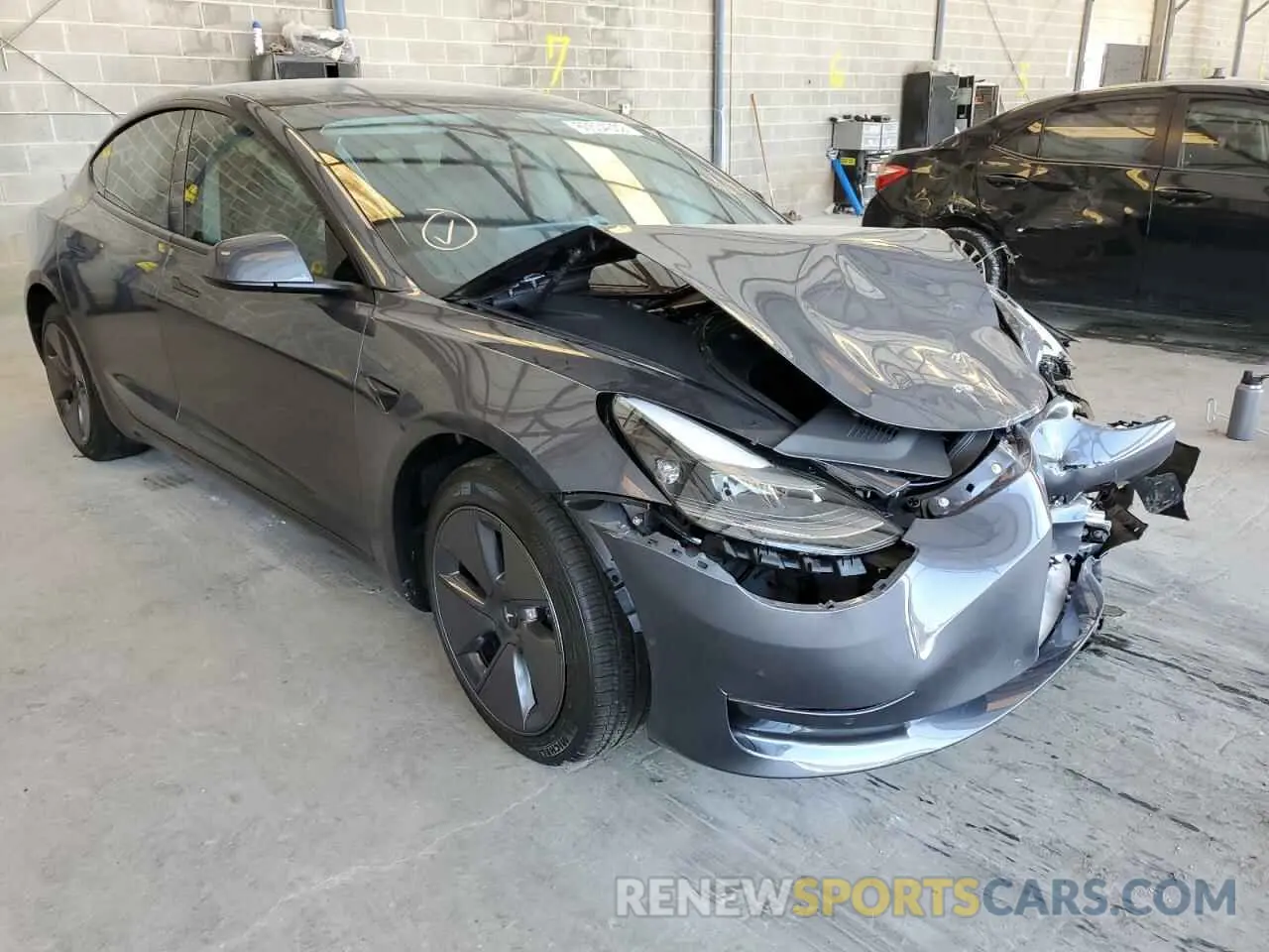 1 fotografías del automóvil dañado 5YJ3E1EB0NF333550 TESLA MODEL 3 2022