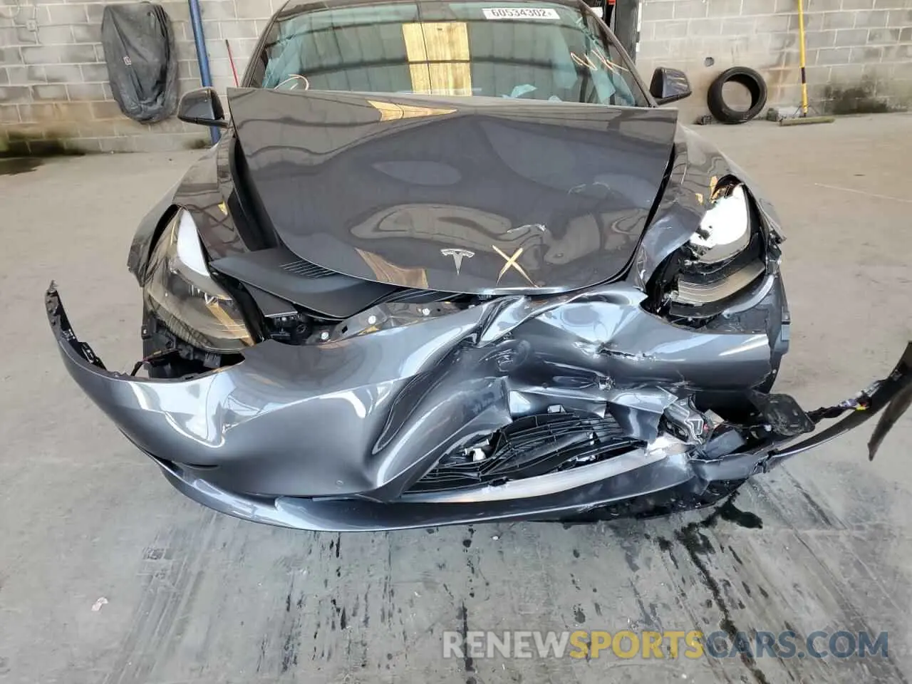 9 fotografías del automóvil dañado 5YJ3E1EB0NF333550 TESLA MODEL 3 2022