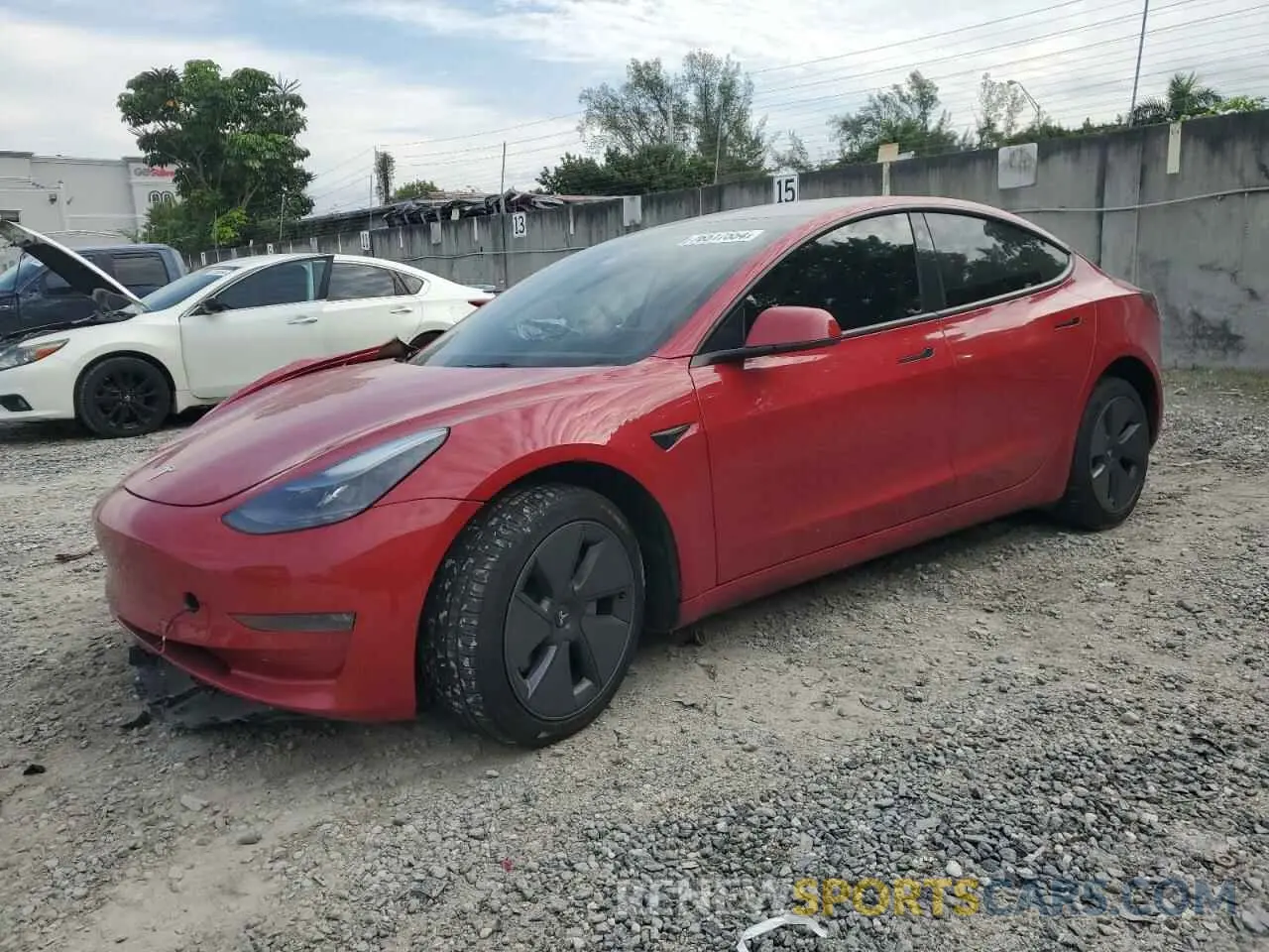 1 fotografías del automóvil dañado 5YJ3E1EB0NF333760 TESLA MODEL 3 2022